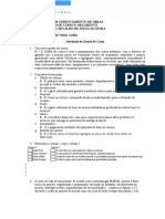 Exercícios de Gestão de Custos