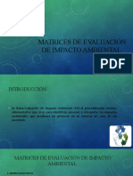 Matrices de Evaluación de Impacto Ambiental