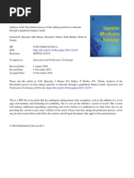 Analysis of The Flocculation Process of Fine Tailings Particles in Saltwater Through A Population Balance Model