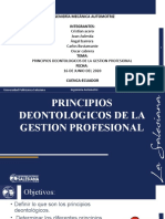 Principios Deontologicos de La Profesion