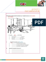 Activity 1 Past Simple of Be: Was, Wasn't, Were o Weren't