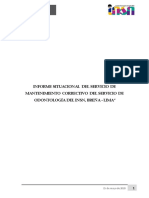 Informe Situacional Del Servicio e Odontologia