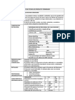 Ficha Tecnica de Producto Terminado Salchichon