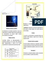 Triptico Sobre Electricidad