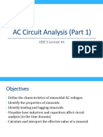 AC Circuit Analysis (Part 1) : EEE 3 Lecture 06