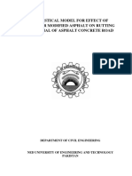 Statistical Model For Effect of Polymer