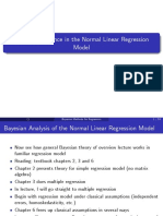 Bayesian Inference in The Normal Linear Regression Model