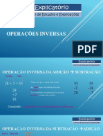 Operações Inversas