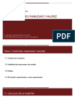 Tema 7. Muestreo, Fiabilidad y Validez