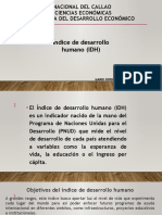 1.1A Índice de Desarrollo Humano (IDH)