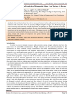 Design, Development and Analysis of Composite Mono Leaf Spring: A Review