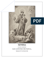 Novena Al Glorioso Taumaturgo San Antonio de Padua