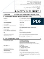 Material Safety Data Sheet