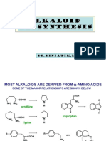 Alkaloid Biosynthesis: DR - Diniatik, M.sc.,apt