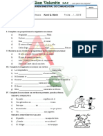 Examen Bimestral Sabiduría Comunicación Iib