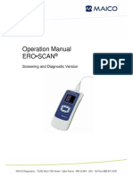 Operation Manual Ero - Scan: Screening and Diagnostic Version