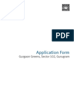 Application Form: Gurgaon Greens, Sector 102, Gurugram