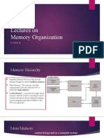 Lectures On Memory Organization: Unit 9