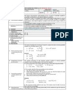 Daily Lesson Log of M9Al-Ia-B-1 Grade Level Learning Area Quarter I. Objectives