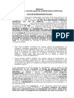 Acta de Intervención Policial Casos Coronavirus en Andahuaylas. Montesinos