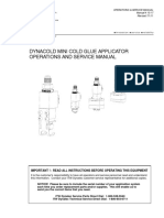 Dynacold Mini Cold Glue Applicator Operations and Service Manual