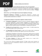 Teoría General Del Proceso I - Principios Rectores Del Proceso Civil Nicaragüense - 2018