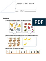 Examen Diagnostico Primer Grado 2019-2020