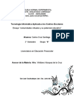 Ensayo Comunidades Virtuales y Su Potencial Educativo