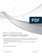 Air Conditioner: Installation Manual