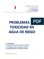 Problemas de Toxicidad en Agua de Riego