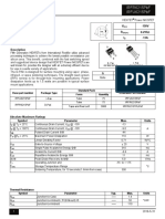 Irfr6215Pbf Irfu6215Pbf: V - 150V R 0.295 I - 13A