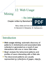 Chapter 12: Web Usage Mining: - An Introduction