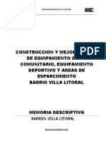 Barrios y Comunidades de Verdad Memoria Descriptiva VL M1