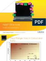 Pripol Dimer Acids: Flexibility and Hydrophobicity