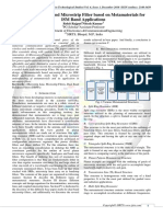 Study of Multi-Band Microstrip Filter Based On Metamaterials For ISM Band Applications