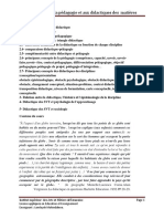 Introduction À La Pédagogie Et Aux Didactiques Des Matiéres PDF