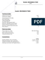 Model: ZR250KCE-TWD: Technical Data