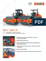 Especificaciones Vibrocompactador HAMM 3411 y 3411P