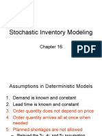 Stochastic Inventory Modeling