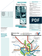 Train Times: Metrorail Timetable