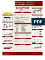 Edgewood ISD Calender