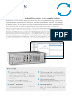 Advanced High-Capacity and Multi-Technology Synchronization Solution