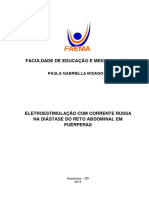 Boiago, P. G. - Eletroestimulação Com Corrente Russa Na Diástase Do Reto Abdominal em Puérperas