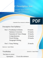 FPSC Descriptive Test