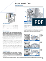 Comitrol Processor Model 1700: Controlled Particle Size Reduction