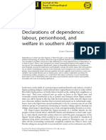 Ferguson-Declarations Oof Dependence