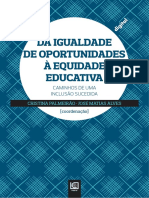 Da Igualdade de Oportunidades A Equidade Educativa