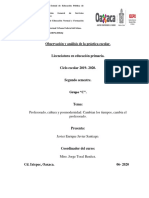 Organizador Grafico (Profesorado, Cultura y Posmodernidad. Cambian Los Tiempos, Cambia El Profesorado.)