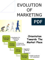 Evolution of Marketing