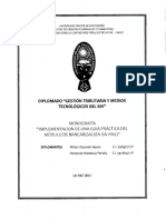 Dip-Tri-020 Implementacion de Una Guia Practica Del Modulo de Bancarizacion Da Vinci PDF